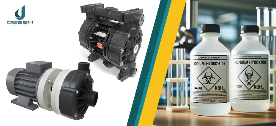 Насосы на перекачку горячего гидроксида калия (KOH)