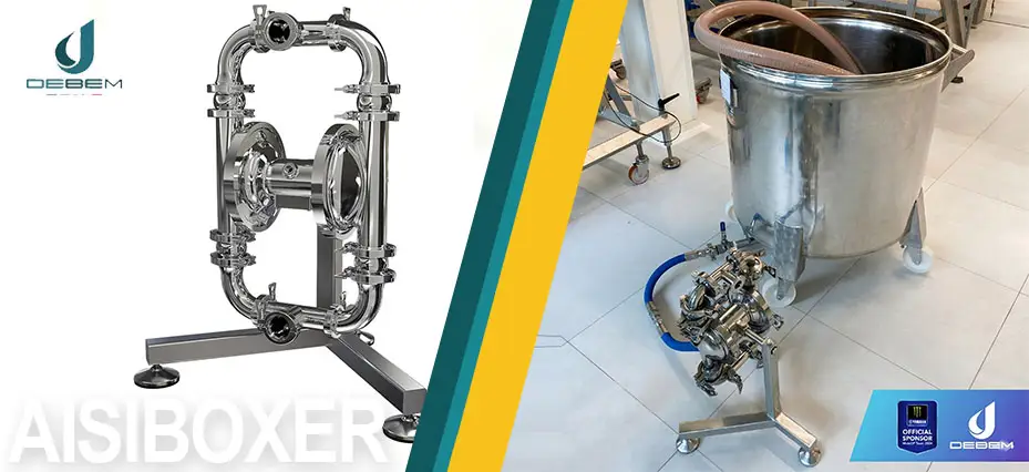 Пневматический мембранный насос AISIBOXER для томатного соуса