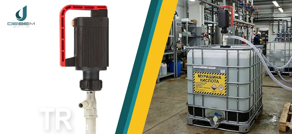Насос для муравьиной кислоты: безопасная выкачка из еврокуба и бочки